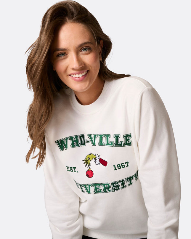 Sweat-shirt de Noël pour femmes de l'université Whoville