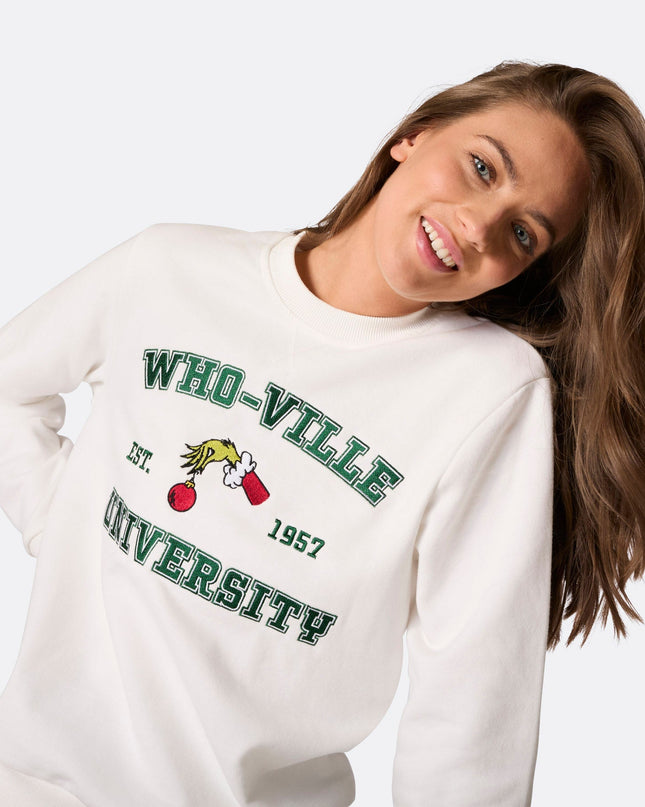Sweat-shirt de Noël pour femmes de l'université Whoville