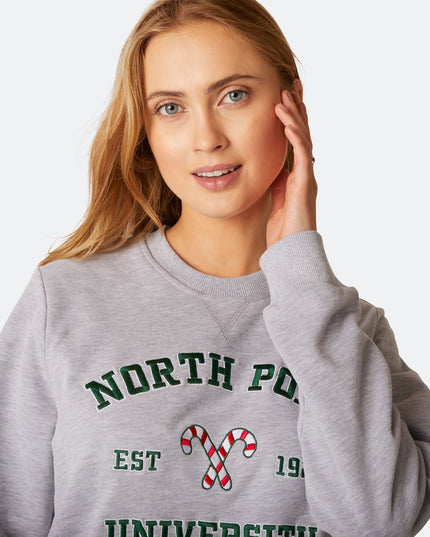 Sweat-shirt de Noël de l'Université du Pôle Nord pour femmes