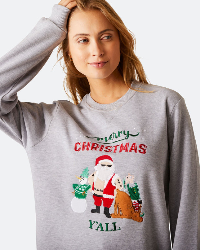 Sweat-shirt de Noël pour femmes « Joyeux Noël à tous »
