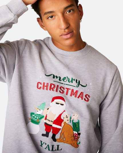 Sweat-shirt de Noël pour homme « Joyeux Noël à tous »
