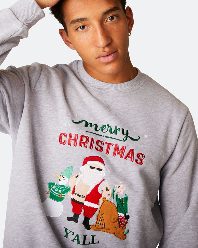Sweat-shirt de Noël pour homme « Joyeux Noël à tous »