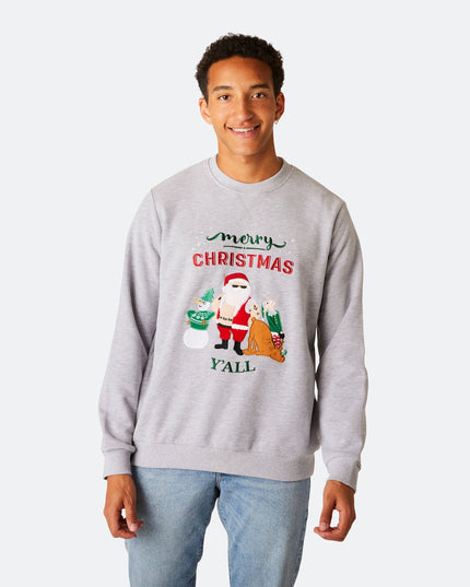 Sweat-shirt de Noël pour homme « Joyeux Noël à tous »