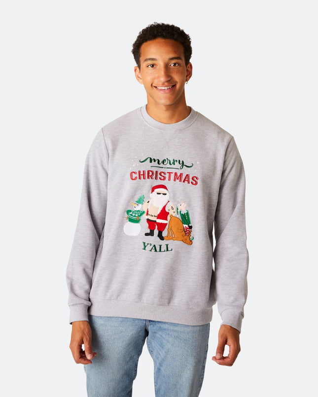 Sweat-shirt de Noël pour homme « Joyeux Noël à tous »
