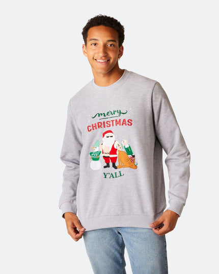 Sweat-shirt de Noël pour homme « Joyeux Noël à tous »
