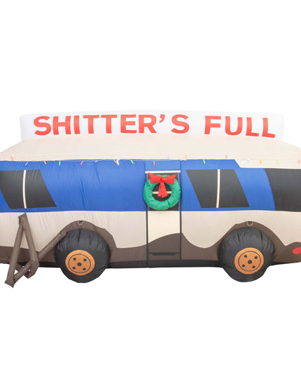 Décoration de Noël gonflable « Le chien qui a les vacances » pour pelouse