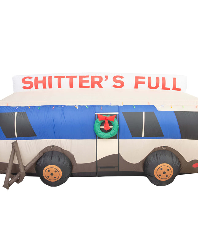 Décoration de Noël gonflable « Le chien qui a les vacances » pour pelouse