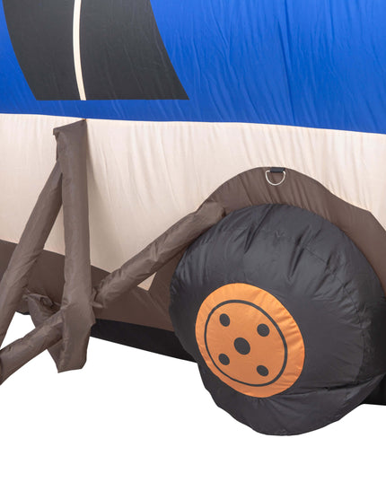 Décoration de Noël gonflable « Le chien qui a les vacances » pour pelouse