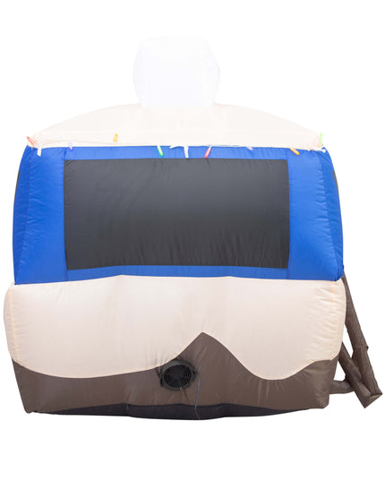 Décoration de Noël gonflable « Le chien qui a les vacances » pour pelouse