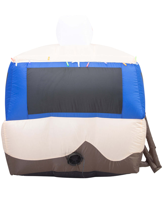 Décoration de Noël gonflable « Le chien qui a les vacances » pour pelouse