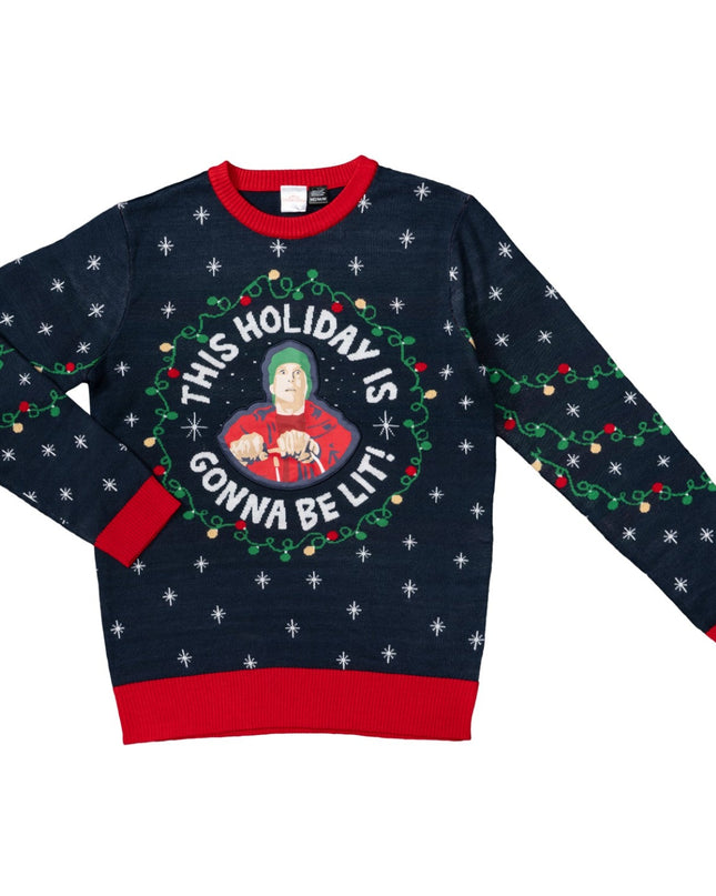 Pull de Noël moche Clark – Tenue festive pour les vacances