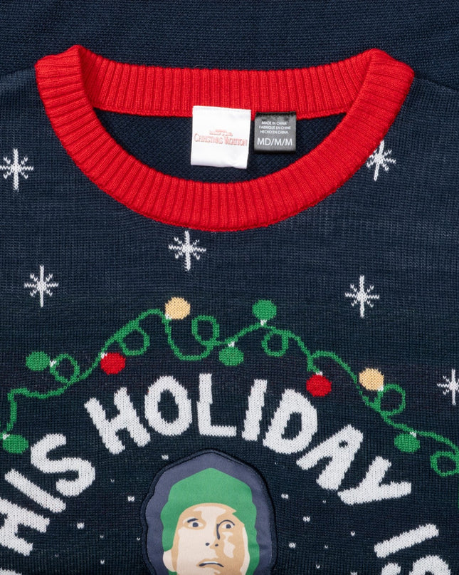 Pull de Noël moche Clark – Tenue festive pour les vacances