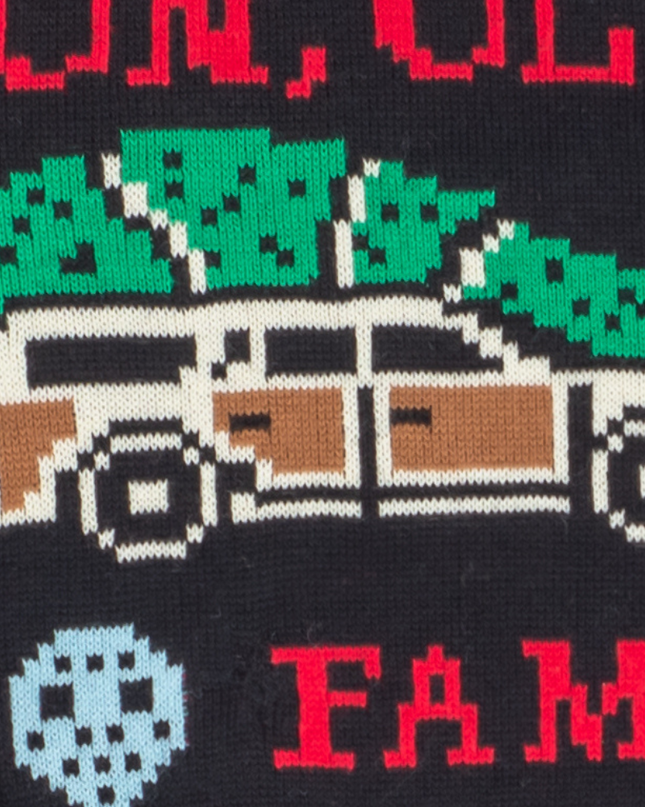 Pull de Noël familial – Un modèle amusant et rétro