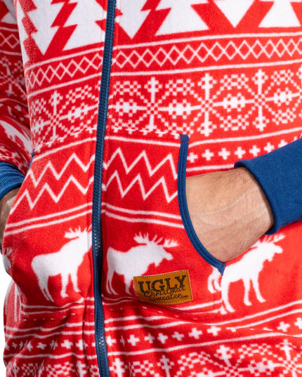 Pull de Noël moche, pyjama combinaison adulte Fair Isle