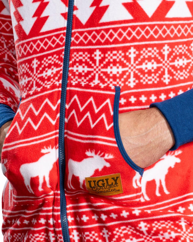 Pull de Noël moche, pyjama combinaison adulte Fair Isle
