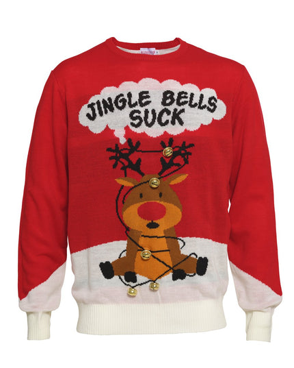 Pull de Noël unisexe « Jingle Bells Suck » - Fêtes amusantes
