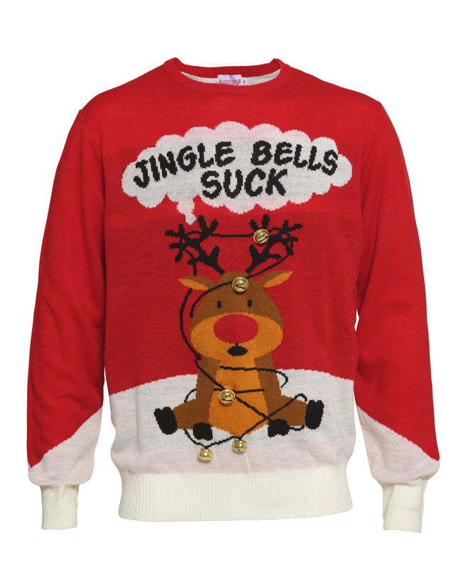 Pull de Noël unisexe « Jingle Bells Suck » - Fêtes amusantes