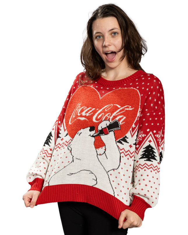 Women's Coca-Cola Polar Bear Love Sweater