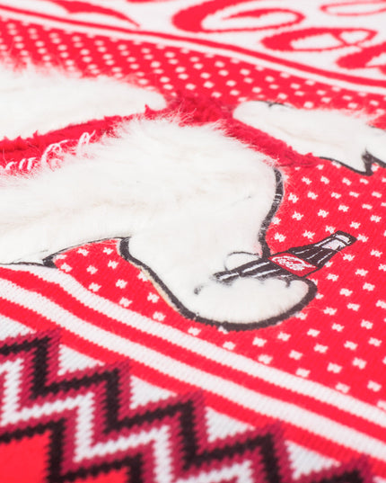 Pull de Noël moche Coca-Cola Ours Polaires Arbres pour hommes