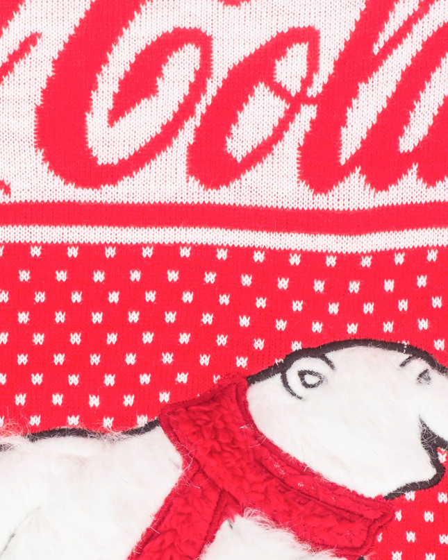 Pull de Noël moche Coca-Cola Ours Polaire pour femmes