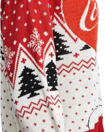 Pull de Noël moche pour femme Coca-Cola avec ours polaire en forme de cœur