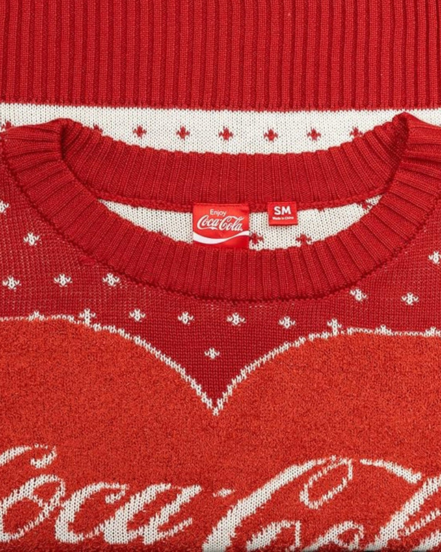 Pull de Noël moche pour femme Coca-Cola avec ours polaire en forme de cœur