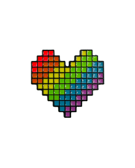 Pin's Cœur Pixel Pride | Pyjamas et accessoires de Noël pour toute la famille