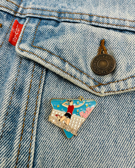 Broche - Volleyball | Accessoires de pyjamas pour toute la famille pour Noël