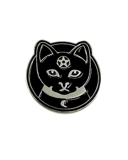 Broche Chat Noir - Accessoire mystérieux pour les amoureux des chats