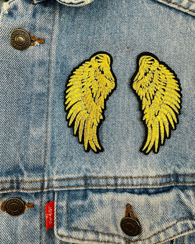 Écusson thermocollant - Ailes dorées