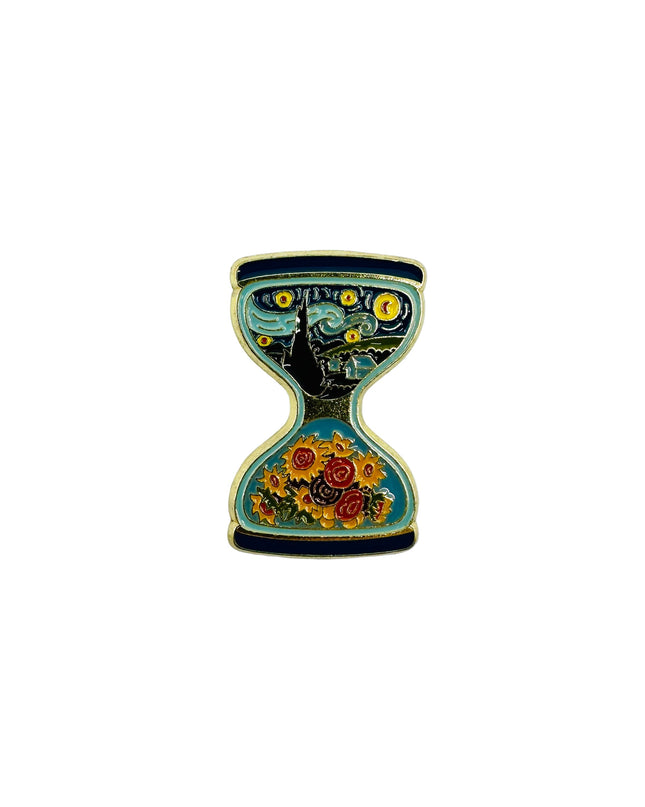 Broche - Sablier Van Gogh | Accessoires inspirés de l'art