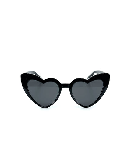 Cœur en plastique noir - Accessoire romantique pour les cadeaux
