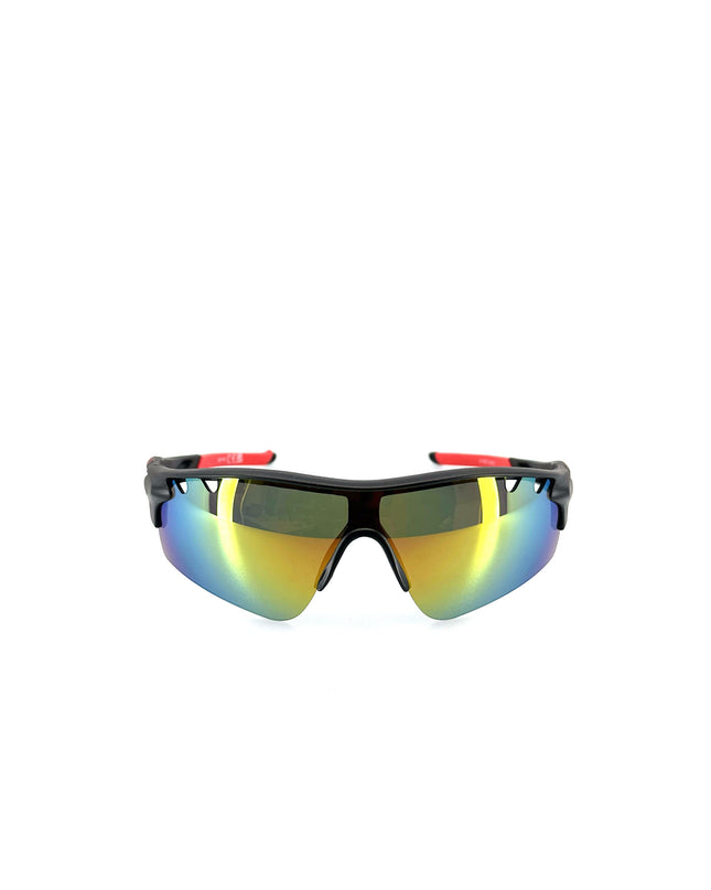 T-shirt cycliste sportif - Éclair rouge