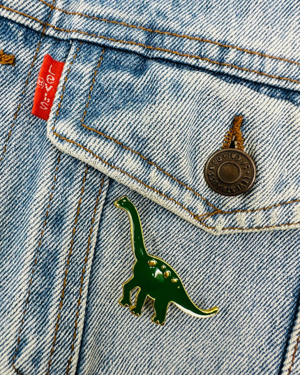 Broche - Brachiosaure | Accessoires dinosaure vert pour femmes