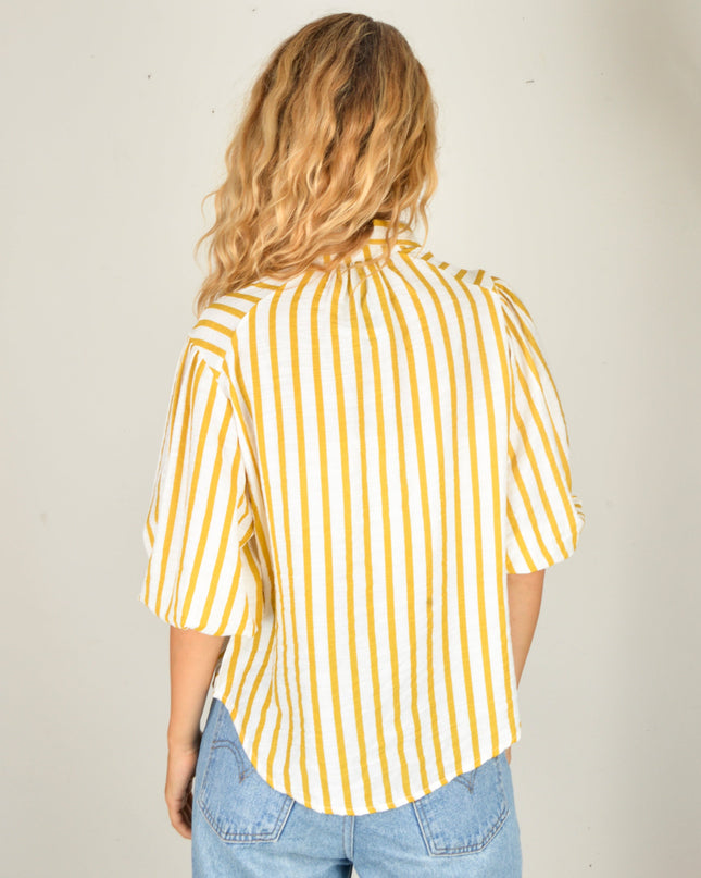 Chemisier rayé - Citron | Collection limitée pour tous les âges