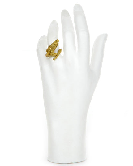 Bague en cuivre crocodile