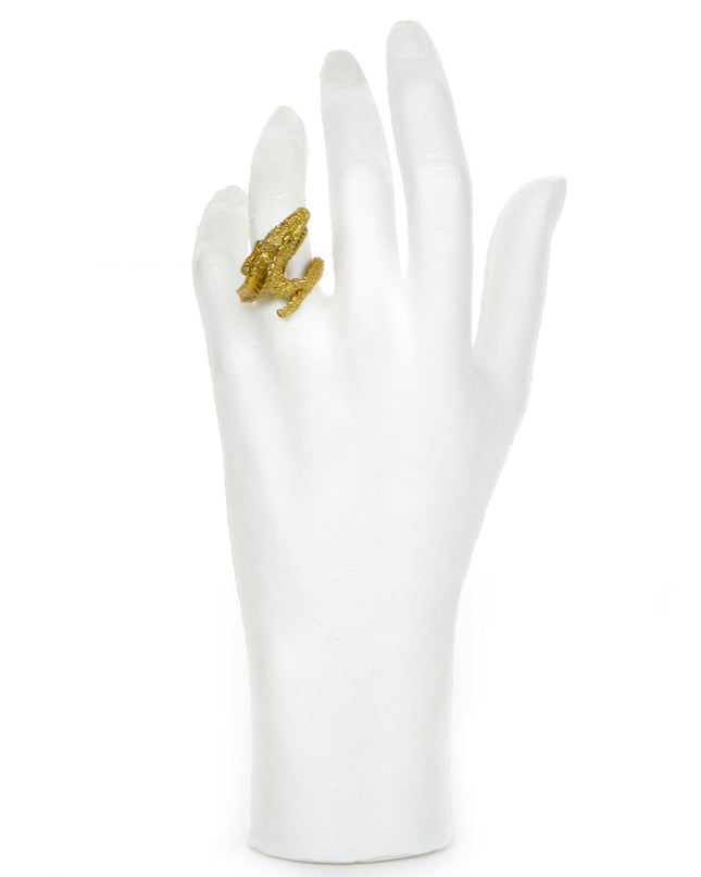 Bague en cuivre crocodile