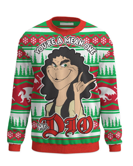 Pull de Noël moche « Mean One » de M. Ronnie James Dio (2024)