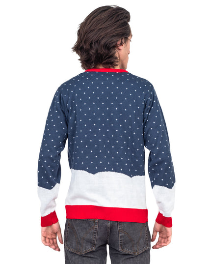 Père Noël qui urine, boisson, pull de Noël moche