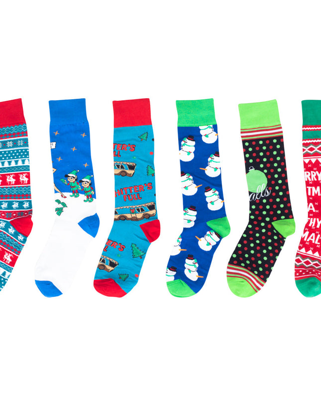 Lot de 6 paires de chaussettes de Noël moches
