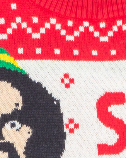 Pull de Noël moche « Elfe copain Père Noël je le connais »