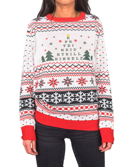 Epstein Didn't Kill Himself Ugly Christmas Sweater