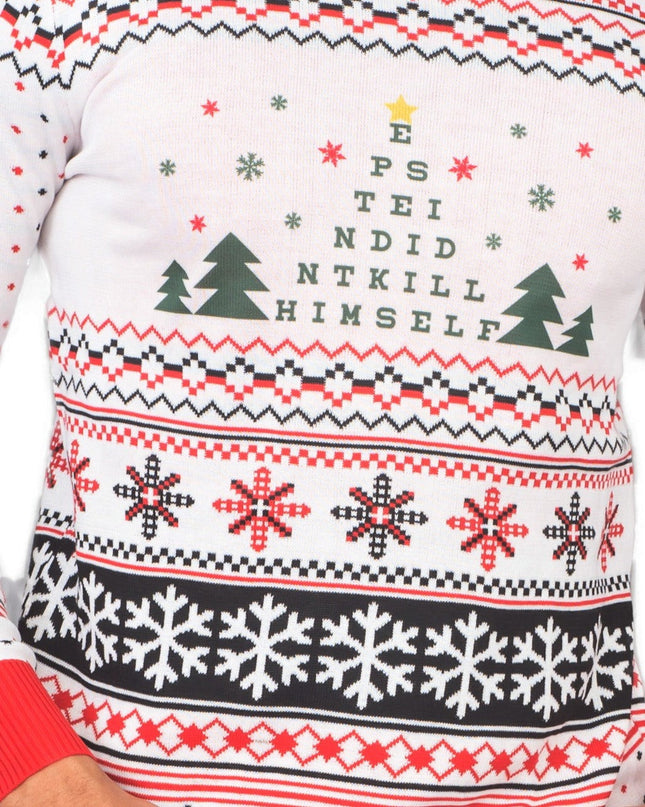 Epstein Didn't Kill Himself Ugly Christmas Sweater