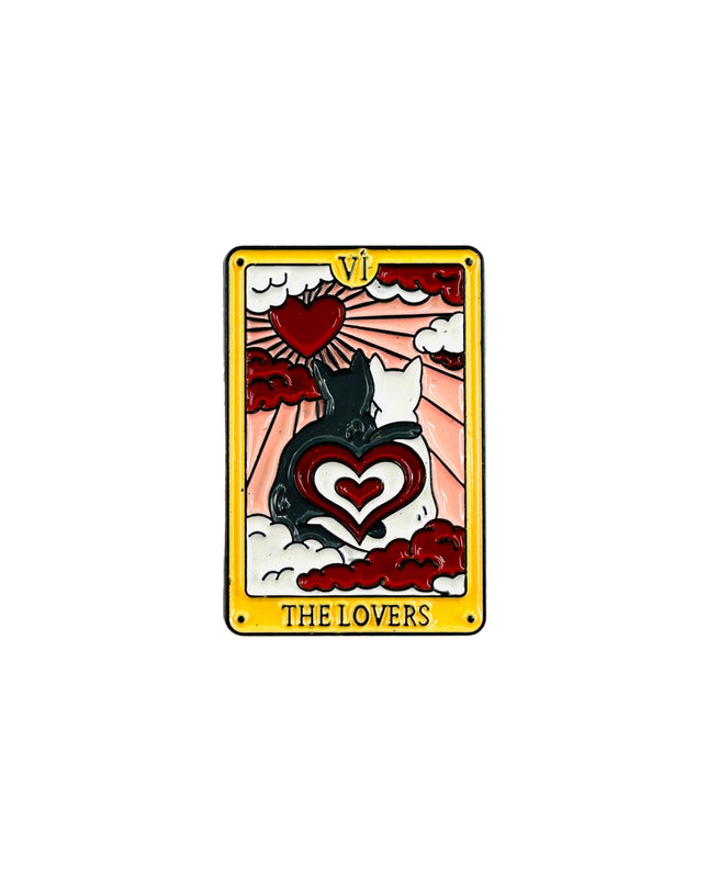 Cat Tarot Pin - The Lovers II for Family Christmas