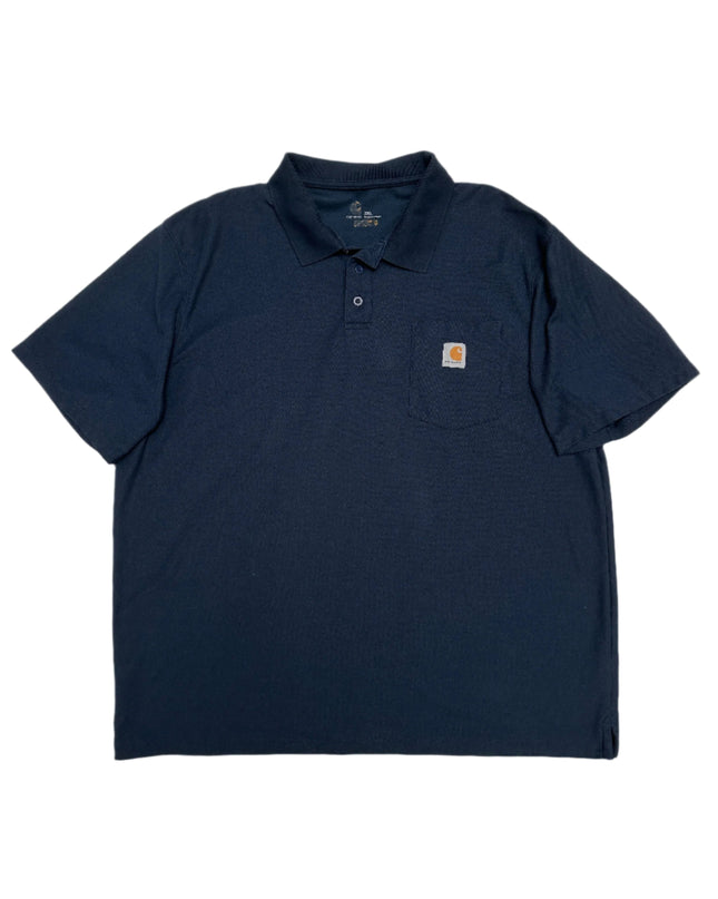 Polo Carhartt Vintage bleu pour hommes et femmes