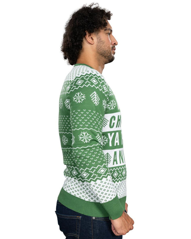 Pull de Noël unisexe vert animal sale