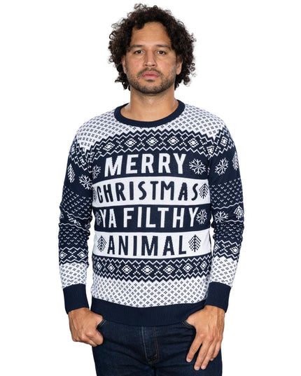 Pull de Noël unisexe Filthy Animal Navy