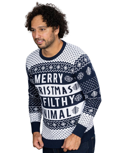 Pull de Noël unisexe Filthy Animal Navy