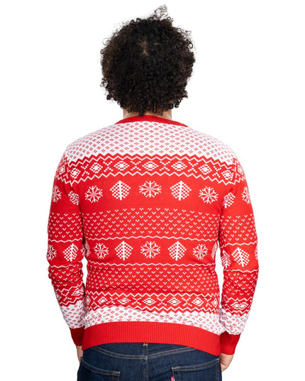 Pull de Noël unisexe rouge Filthy Animal