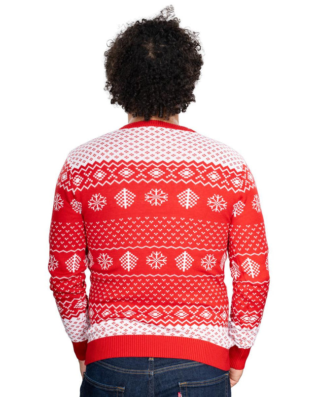 Pull de Noël unisexe rouge Filthy Animal